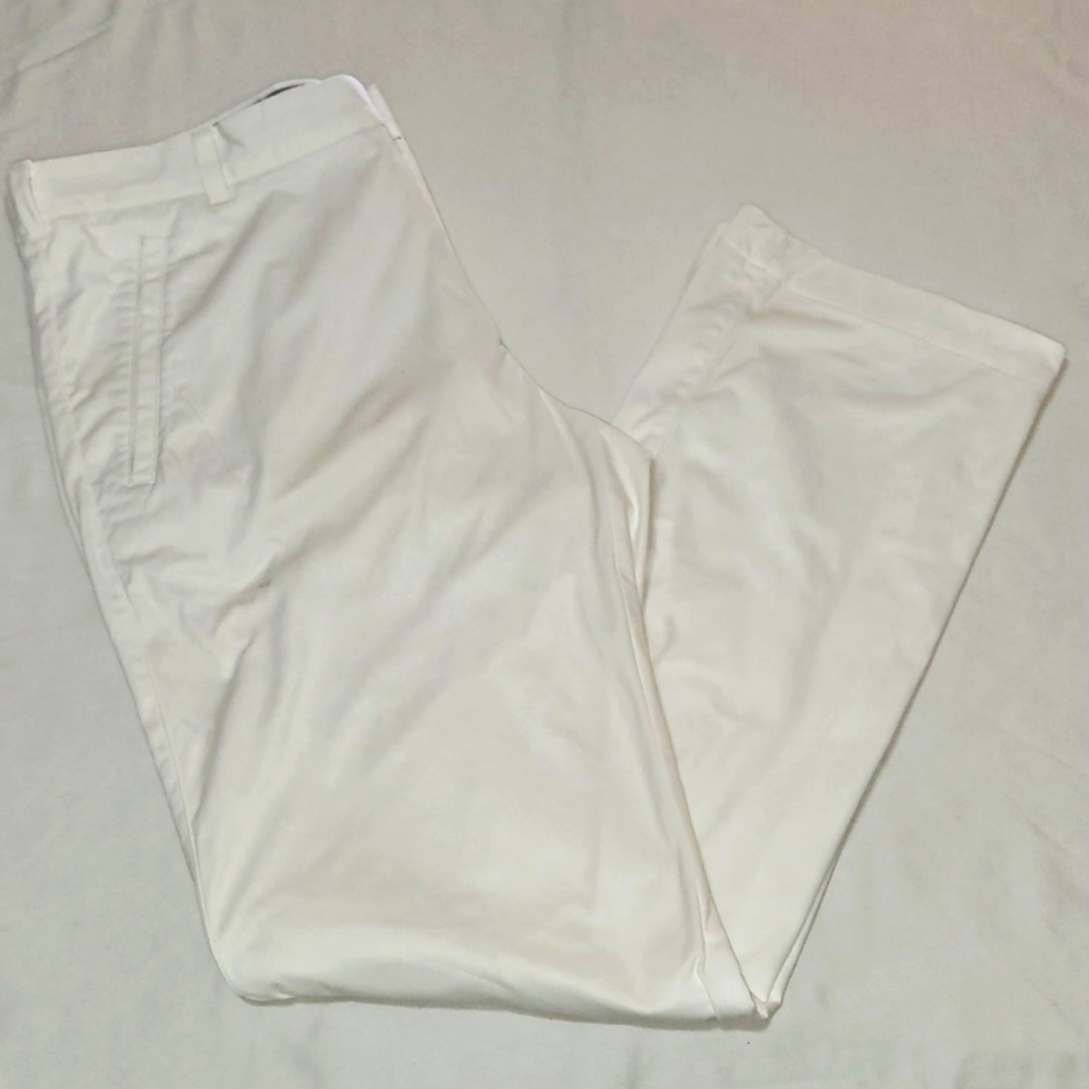 Men's Nike Golf Tour Premiun White Pants Size 34 X 34 Pre-owned
